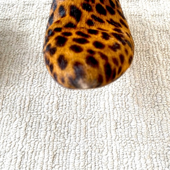 Veronica Beard Calf Hair Leopard Ankle Boots - size 7 - Picture 4 of 17